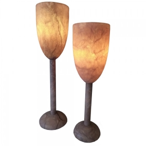 Lampe SOL Alabaster terra